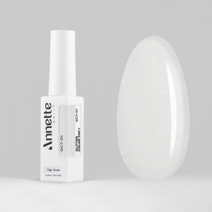 Top Coat Glitter Color 1 GCT-01 - 8ml Annette Nails - Img 2