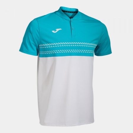 Tricou barbati, Polo Smash, Joma, Alb-Ciel