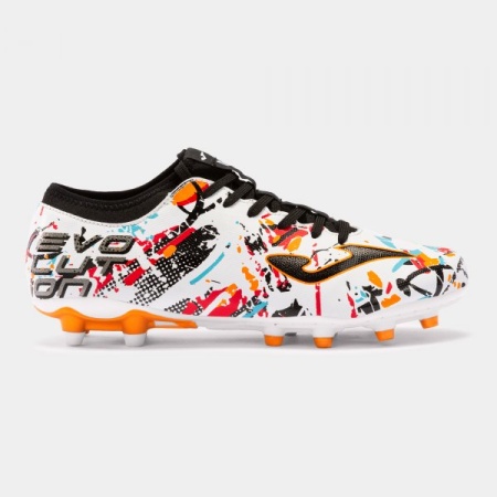 Incaltaminte copii, Joma, EVOLUTION 2316, iarba, Alb multicolor