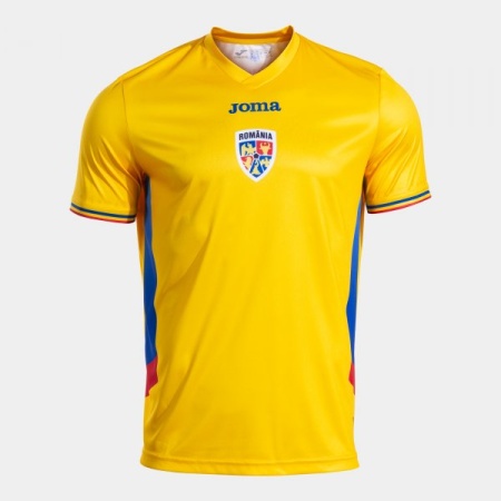 Tricou FRF Romania 2025, suporteri, Joma, Galben