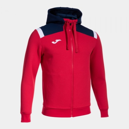Bluza Toledo cu fermoar scurt si gluga, barbati, Joma, Rosu-Bleumarin