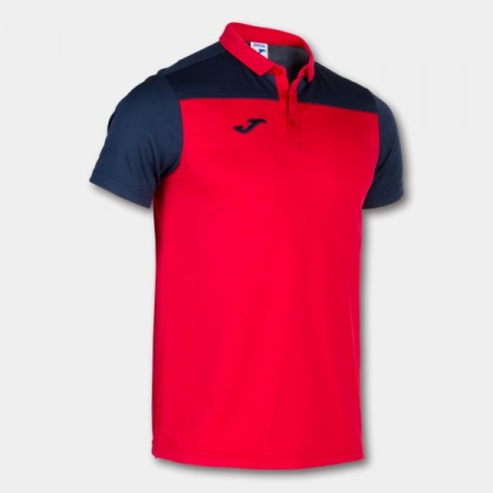 Tricou Polo Hobby II, copii, Joma, Rosu-Bleumarin