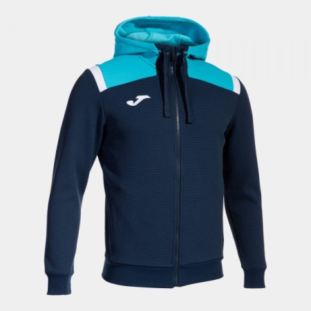 Bluza Toledo cu fermoar scurt si gluga, barbati, Joma, Bleumarin-Turcoaz