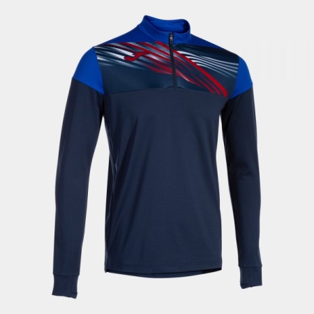 Bluza fermoar scurt Elite X, barbati, Joma, Bleumarin-Albastru