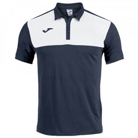 Tricou bumbac polo Winner, copii, Joma, Bleumarin-Alb