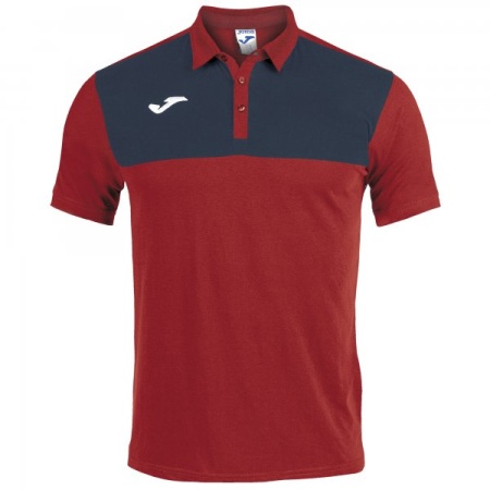 Tricou bumbac polo Winner, copii, Joma, Rosu-Bleumarin