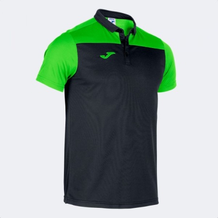 Tricou Polo Hobby II, barbati, Joma, Negru-Verde
