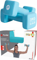 SET GANTERE DIN NEOPREN 2X3 KG CIEL