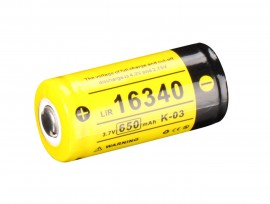 Klarus punjiva baterija tip 16340 sa 650mAh