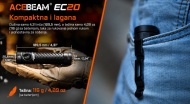 Acebeam EC20 kompaktna EDC lampa sa metalnom kopčom