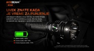Acebeam EC90 korišćenje lampe tokom USB-C punjenja