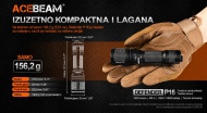 Acebeam P16 Defender kompaktne dimenzije i težina
