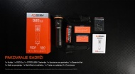 Acebeam D20 2.0 sadržaj pakovanja sa baterijom i USB-C kablom