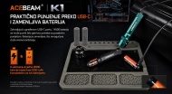 ACEBEAM K1 14500 USB-C baterija i AA kompatibilnost