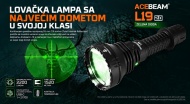 Acebeam L19 2.0 lovačka lampa sa zelenom svetlošću