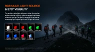 Acebeam UC3A – RGB bočno svetlo vidljivo pod 270°