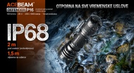 Acebeam P16 Defender IP68 zaštita od vode i prašine