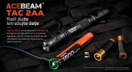 Acebeam TAC 2AA napajanje 14100P i AA baterijama