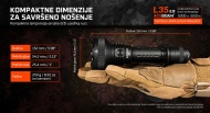 Acebeam L35 2.0 dimenzije baterijske lampe