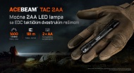 Acebeam TAC 2AA crna kompaktna EDC LED lampa
