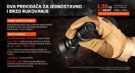 Acebeam L35 2.0 bočni i zadnji prekidač