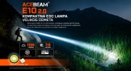 Acebeam E10 2.0 svetlosni snop dometa do 715 metara