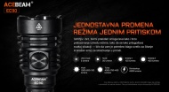 Acebeam EC90 bočni prekidač i režimi rada