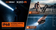 Acebeam X20-R IP68 zaštita od vode i prašine