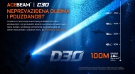 Acebeam D30 ronilačka lampa za dubine do 100 metara