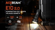 Acebeam E10 2.0 kompaktna EDC baterijska lampa 1200 lumena