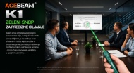 ACEBEAM K1 zeleni svetlosni snop za precizno osvetljavanje