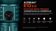 Acebeam E10 2.0 bočni prekidač i režimi rada