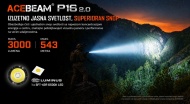Acebeam P16 2.0 svetlosni snop dometa do 543 metra