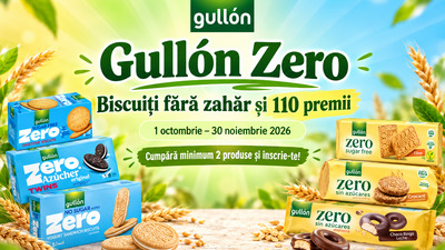 Campania Gullón Zero – biscuiți fără zahăr și 110 premii