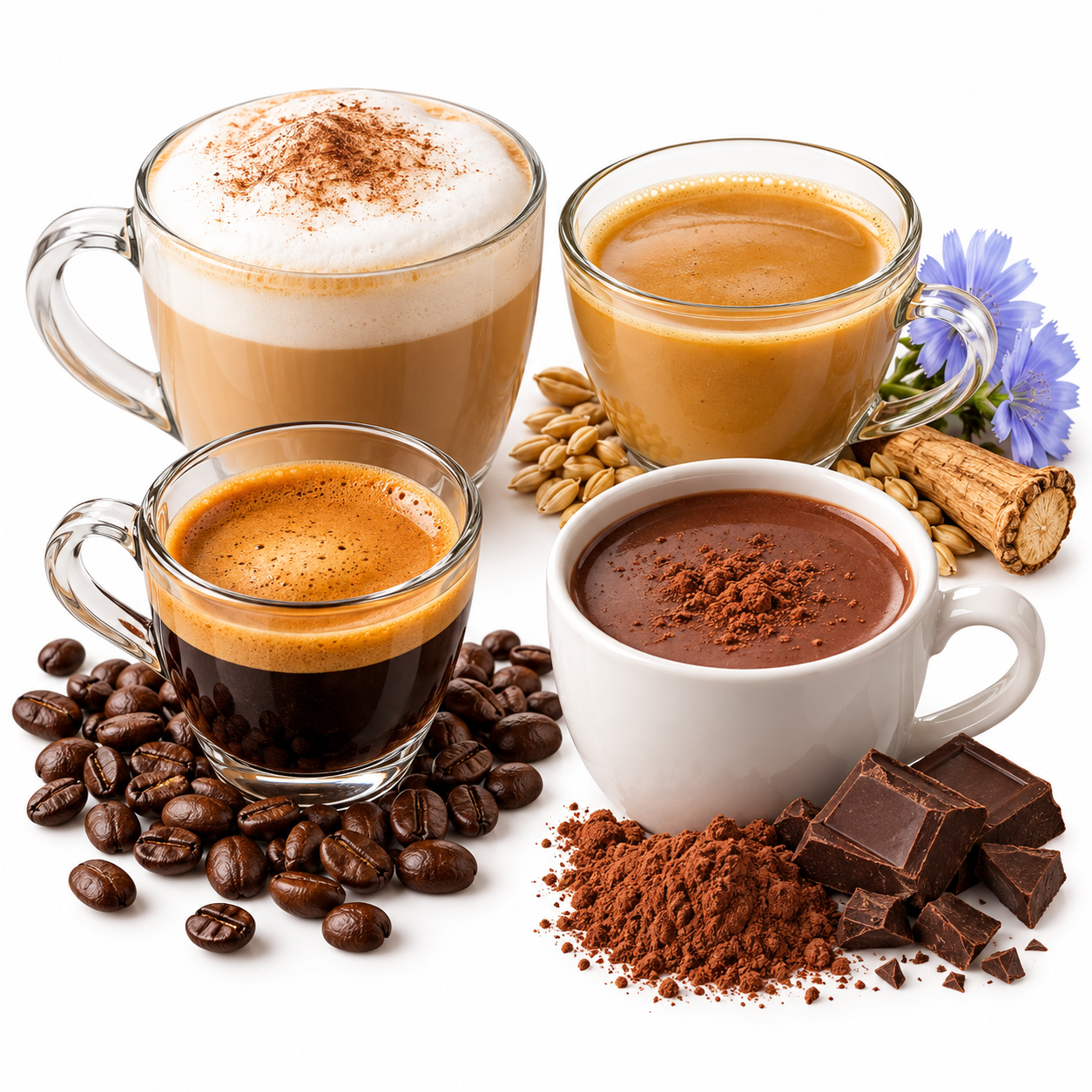 Cafea, Derivate și Băuturi Calde