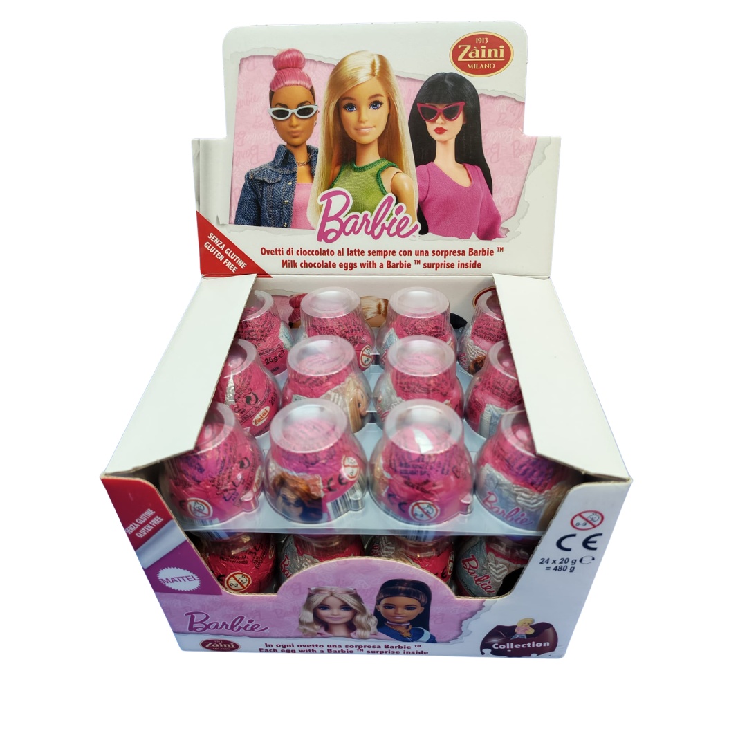 Ouă ciocolată Barbie Zaini 24x20g