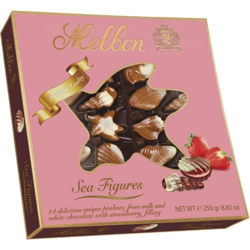 MELBON Praline Fructe de mare cu crema de capsiuni 250 g
