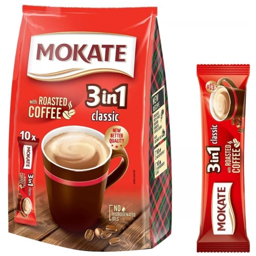 MOKATE Cafea instant 3 in 1 Clasic 24 X 17 G