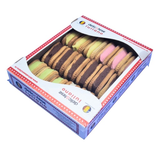 IULIANO Biscuiti cu crema asortata 700 g