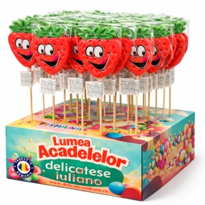 Acadele Căpșună SWEEBO 35g X 40 buc/set