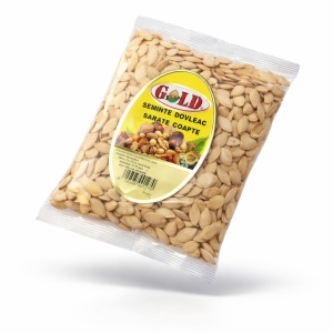 Bax 15 pungi Seminte Dovleac GOLD, prejite si sarate, 100 g - Img 2