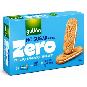 Biscuiți Gullon cu cremă de iaurt FĂRĂ ZAHĂR 220 g (8/bax)