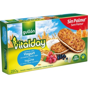 Biscuiți GULLON Vitalday cu Iaurt și Fructe 220 g (8/bax)