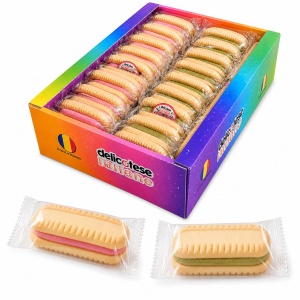 Biscuiti IULIANO, crema de capsiuni si fistic, 50 X 36g