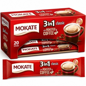 Cafea Instant MOKATE 3in1 Classic 24 x 17 g (Cutie) - Img 2