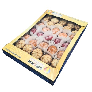Fursecuri Delicatese Asortate – Rozete și Caise, Cutie 600g - Img 4