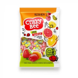 ROSHEN Crazy Bee Mix Jeleuri cu Umplutură și Arome de Fructe 1 kg - Img 3
