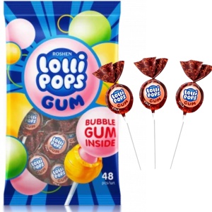 ROSHEN LolliPops Cola Gum – Acadele cu gust de cola și gumă 920 g, 48 buc - Img 2