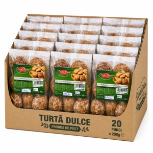 Turtă Dulce Umplută Șerbănică 250g, Bax 20 Pungi x 250g - Img 2