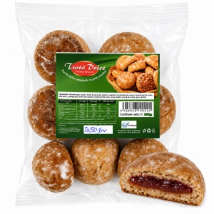 Turtă Dulce Umplută Șerbănică 250g, Bax 20 Pungi x 250g